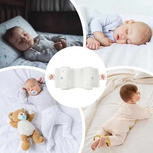 Infant Head Shaping Pillow Cover, Soft Cotton Infant Pillow Case | Cotton Polyester Blend, Soft Breathable Material, Stroller Crib Bed Pad, Travel Outdoor Rest, Machine Washable Care in Kuwait