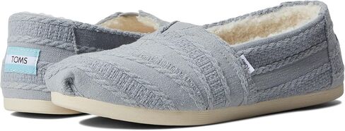 TOMS Womens Alpargata Cozy Slip On Flats Casual - Grey - Size 7 B in Kuwait