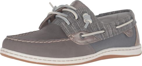 Sperry New Women's Songfish Metallic Sparkle Boat Shoe Grey 6 in Kuwait