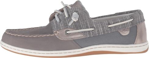 Sperry New Women's Songfish Metallic Sparkle Boat Shoe Grey 6 in Kuwait