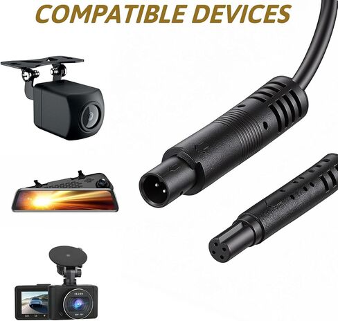4 Pin Backup Camera Extension Cable | 10Ft Dash Cam Rear View Camera Extension Cord Pure Copper Shielded Wire Reverse Cameras Extensions Wire Heavy-Duty in Kuwait