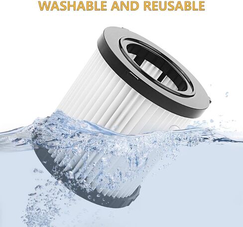 A-KARCK DCV5801H Replacement Filter 2Pack Compatible with DeWalt DCV580 & DCV581H Wet Dry Vacuum, Washable and Reusable in Kuwait