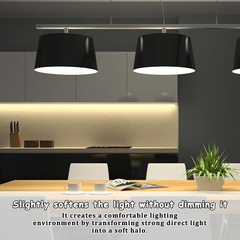 LED Light Diffuser Film 3PCS Adhesive Light Diffuser Board Anti-Glare for Ceiling Lights, Downlight, Spotlight, Panel Lights, 11.8x11.8in in Kuwait