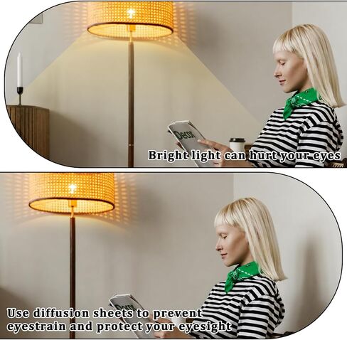 LED Light Diffuser Film 3PCS Adhesive Light Diffuser Board Anti-Glare for Ceiling Lights, Downlight, Spotlight, Panel Lights, 11.8x11.8in in Kuwait