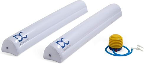 Delta Children Inflatable Bed Rails for Toddlers & Kids with Foot Pump (2 Pack) - Leak-Proof Portable Guardrails Great for Travel or at Home, White in Kuwait