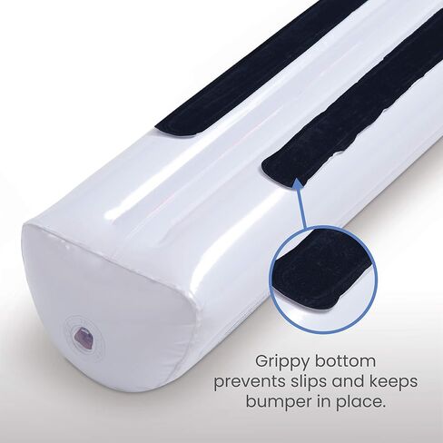 Delta Children Inflatable Bed Rails for Toddlers & Kids with Foot Pump (2 Pack) - Leak-Proof Portable Guardrails Great for Travel or at Home, White in Kuwait