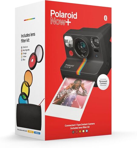 Refurbished Polaroid Now+ I-Type Instant Camera - Black (9124) in Saudi Arabia