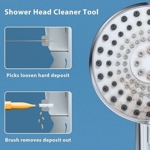 Lumkew 90pcs Shower Head Cleaner Tool Picks Small Hole Cleaning Brush | Multiple, Unclogging Small Hole, Showerhead Cleaning Brushes Picks, Household Bathroom in Kuwait