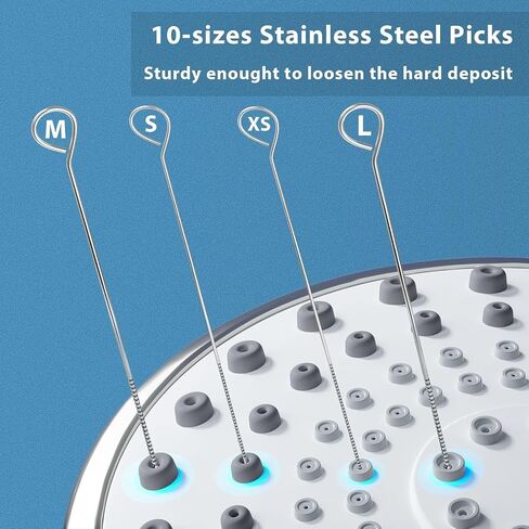 Lumkew 90pcs Shower Head Cleaner Tool Picks Small Hole Cleaning Brush | Multiple, Unclogging Small Hole, Showerhead Cleaning Brushes Picks, Household Bathroom in Kuwait