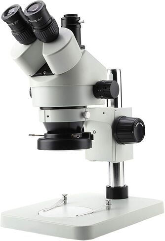 CHICIRIS Trinocular Stereo Microscope, Optical System with 3.5X 90x Magnification and 360 Degree Rotation, for Electronics Jewelry Archaeology Biology Teaching (US Plug 110V) in Kuwait