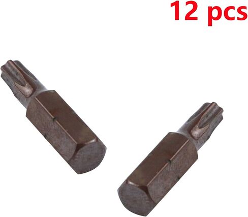 Antrader 12Pcs 1/4" Hex Shank T25 Magnetic Torx Head Screwdriver Bits | 25mm Long,S2 Alloy Steel Construction in Kuwait