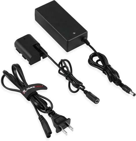 Alvin’s Cables LP-E6P Dummy Battery AC Power Adapter Charger Kit for Canon EOS R5 R5C R6 R7 5DS 6D 70D 80D 90D 5D Mark II/III/IV 6D Mark II 7D Mark II Camera 13ft| 4m in Kuwait