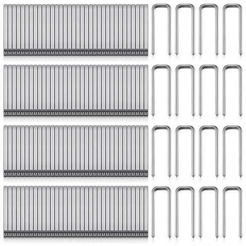 Jetec 40 Pieces Plantation Shutter Repair Kit Replacement Louvers Staples Window Blind Tilt Rod Operable Plantation Silver Missing Metal Indoor Louver Staples Tools Repair(0.6 x 0.19) in Kuwait
