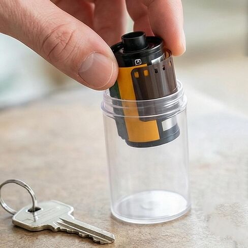 Toddmomy 40pcs Plastic Film Canisters with Caps, round Film Storage Containers for Photography, Camera Reel Holders Suitable for Travel and Archival Use in Kuwait