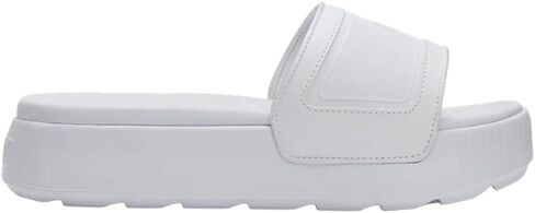 PUMA Womens Karmen Platform Slide Casual Sandals Casual Low Heel 1-2" - White in Kuwait