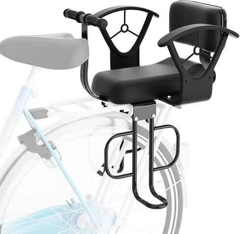 XIEEIX Rear Child Bike Seat,Rear Mounted Child Bike Seats,Back Mount Child Seat with Back Rest Armrest Foot Pedals,Width Adjustable Bicycle Rear Seat,Fits All Bicycle Rear Frames in Kuwait