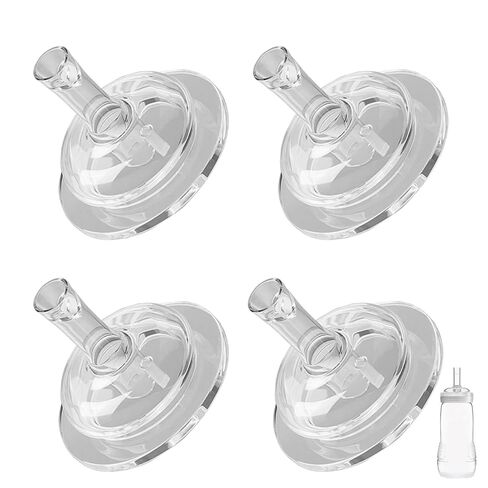 Sippy Spout Nipples for Mam Baby Bottles, Transition Straw Sippy Cup 100% Food Grade Silicone Soft Nipple, 6m+, Pack of 4 in Kuwait