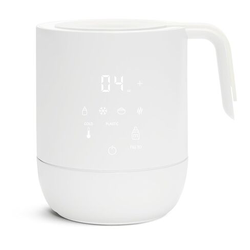 Munchkin Precision Baby Bottle Warmer for Breastmilk, Formula, Food Jars, and Sterilizing Small Parts - Compatible with All Bottle Brands, Glass, Silicone & Plastic, Digital Display, White (Plug-in) in Kuwait