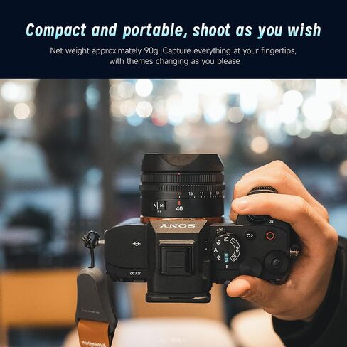 7artisans AutoFocus 40mm F2.5 Full Frame Lens,Support Automatic/Manual Compatible for Sony FX A1 A9 A7M A7R A7S A7C ZVE Series FX3,A9II,A7M2,A7S2 in Kuwait