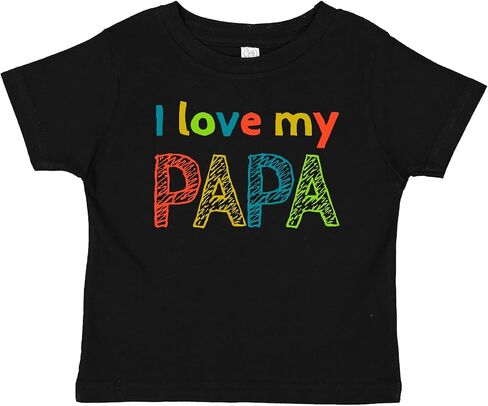 inktastic I Love My Papa- Sketchy Retro Colors Baby T-Shirt in Kuwait