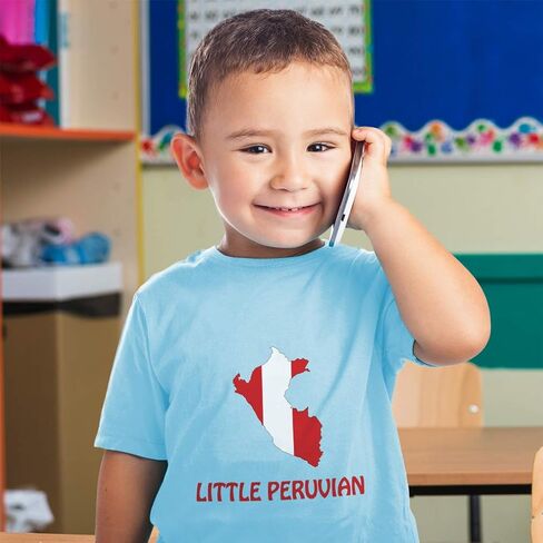 Toddler T-Shirt Little Little Peruvian Countries Cotton Peruvian Baby Boy & Girl Clothes Peruvian Baby Funny Tee Black Design Only 2T in Kuwait