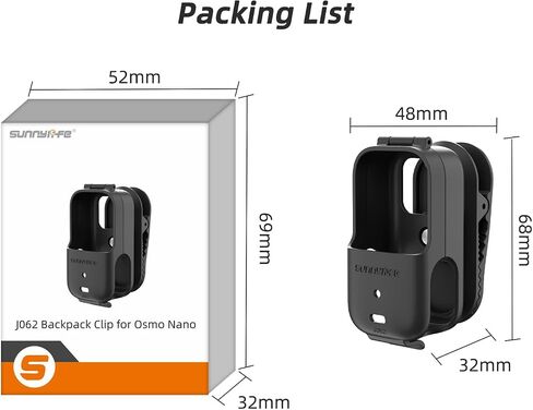 Backpack Clip for DJI Osmo Nano, 360°Rotation Horizontal-Vertical Backpack Hat Compatible with DJI Osmo Nano, Osmo Nano Accessories Quickly Release Mount Camera Clip in Kuwait