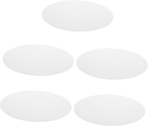 KALLORY 5pcs Acrylic LED Light Diffuser Sheet for Ceiling Lights, 3.54 Inch round Panel with Glare Protection and Enhanced Room Aesthetics, White Lamp Shade Diffuser for Reading and Office in Kuwait