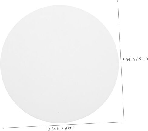 KALLORY 5pcs Acrylic LED Light Diffuser Sheet for Ceiling Lights, 3.54 Inch round Panel with Glare Protection and Enhanced Room Aesthetics, White Lamp Shade Diffuser for Reading and Office in Kuwait