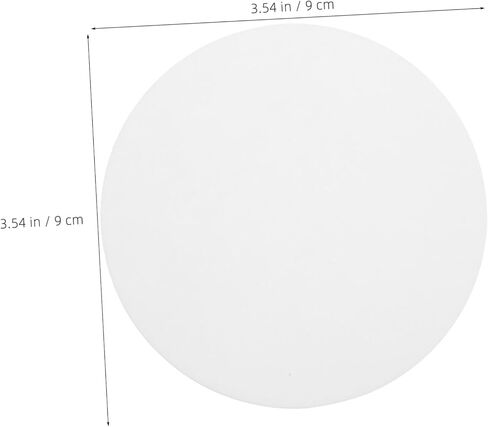 KALLORY 5pcs Acrylic LED Light Diffuser Sheet for Ceiling Lights, 3.54 Inch round Panel with Glare Protection and Enhanced Room Aesthetics, White Lamp Shade Diffuser for Reading and Office in Kuwait