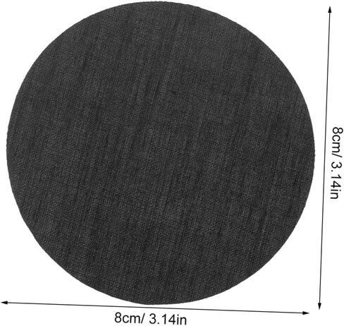 2pcs round Drum Lamp Shade Diffuser Disc 3.14" Black Cloth Light Shield Cover for Home and Office Use with Anti-glare and Smooth Light Diffusion Features in Kuwait