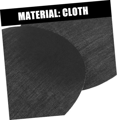 2pcs round Drum Lamp Shade Diffuser Disc 3.14" Black Cloth Light Shield Cover for Home and Office Use with Anti-glare and Smooth Light Diffusion Features in Kuwait