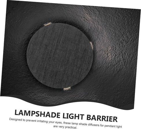 2pcs round Drum Lamp Shade Diffuser Disc 3.14" Black Cloth Light Shield Cover for Home and Office Use with Anti-glare and Smooth Light Diffusion Features in Kuwait