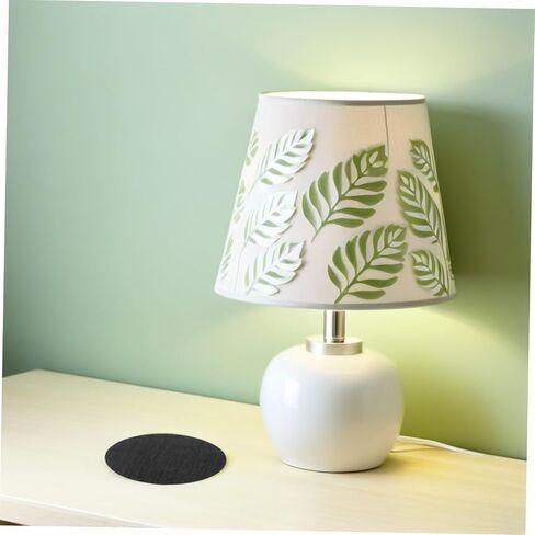 2pcs round Drum Lamp Shade Diffuser Disc 3.14" Black Cloth Light Shield Cover for Home and Office Use with Anti-glare and Smooth Light Diffusion Features in Kuwait