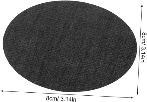 2pcs round Drum Lamp Shade Diffuser Disc 3.14" Black Cloth Light Shield Cover for Home and Office Use with Anti-glare and Smooth Light Diffusion Features in Kuwait