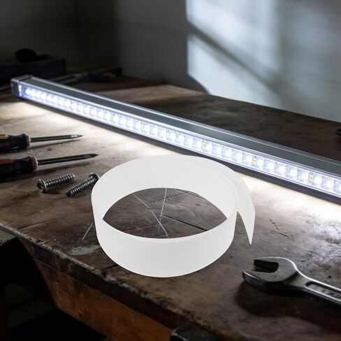FAVOMOTO Flexible LED Strip Light Diffuser Sheet for Modern Home Lighting Upgrades with Cool Surface Temperature and 0.8mm Thick White Plastic Material Providing Versatile Ambiance Control in Kuwait
