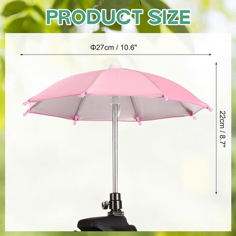 Generic Camera Umbrella, 10.6 Inch Sunshade Camera Hot Shoe Umbrella Protector Waterproof Rain Cover Protector, Pink in Kuwait