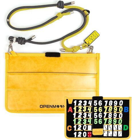 OPENMOON Clapperboard Bag Set with Patches & Lanyard(Yellow) in Kuwait