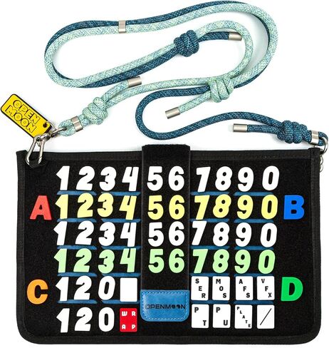 OPENMOON Clapperboard Bag Set with Patches & Lanyard(Yellow) in Kuwait