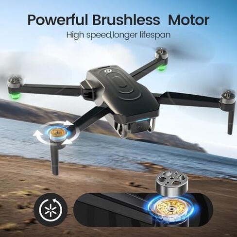 Holy Stone HS175G GPS Drone With 4K EIS Camera For Adults, 249g Foldable RC Quadcopter With Auto Return, Follow Me, 90 Mins Flight Time, Battery Fast Charge, Headless Mode in Kuwait