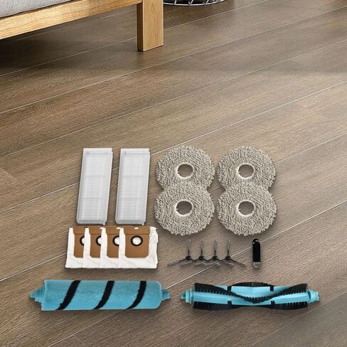 Replacement Kit for Cecotec for conga 11090 with Main Brush, Side Brushes, Filters, Mop Cloths and Bags for Efficient Home Cleaning(A) in Kuwait