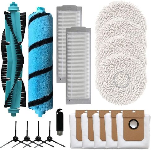 Replacement Kit for Cecotec for conga 11090 with Main Brush, Side Brushes, Filters, Mop Cloths and Bags for Efficient Home Cleaning(A) in Kuwait