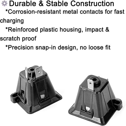 Replacement Charging Contact Component Compatible with Roborock F25 Series F25 (RT/GT/LT/ALT/ACE)/ F25 Ultra, Wet Dry Vacuum Cleaner Accessories Parts, Black Bottom Charger Terminal Assembly in Kuwait