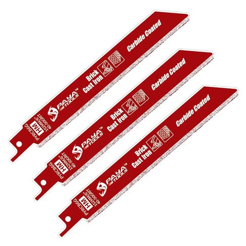 3-Piece 6 in. 40-50 Grit Carbide-Grit Edge Reciprocating Saw Blade for Masonry, Fiber Cement, and Fiberglass in Kuwait