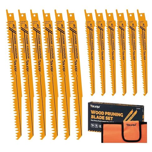 12 Pack CR-V Sawzall Pruning Blades 6 Inch+9 Inch for Tree Branch Root Wood Cutting, Reciprocating Saw Blade for Professional, DIYer, Gardener(Christmas Gift) in Kuwait