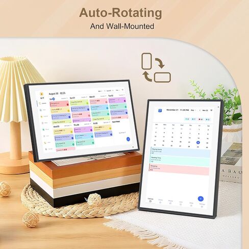 10.1 inch Digital Calendar & Chore Chart,Smart Touchscreen Interactive Display for Family Schedules, Wall & Desk Mountable, Digital Photo Frame Functon, Great for Organizing Your 2026 Calendar in Kuwait