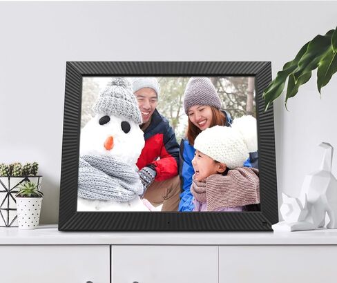 Aluratek 17" WiFi Touchscreen Digital Photo Frame with Motion Sensor, Auto Rotation, and 32GB Built-in Memory-AWS217F in Kuwait