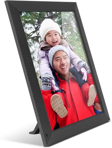 Aluratek 17" WiFi Touchscreen Digital Photo Frame with Motion Sensor, Auto Rotation, and 32GB Built-in Memory-AWS217F in Kuwait