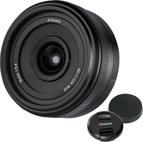 7artisans 18mm F5.6 Camera Lens for Sony E Mount,Full Frame 98.7° Large Viewing Angle Lightweight and Slim Lens for Portraiture,Scenery,Documentary Prime Mirrorless Camera Lens for Sony a1,zve,a6000 in Kuwait