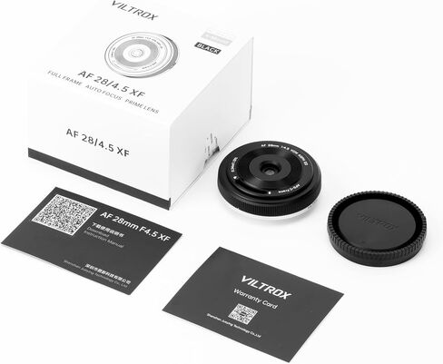 VILTROX 28mm f4.5 Pancake Lens Fuji x, AF 28mm f4.5 X Mount Lenses, Pancake Lens x Mount for X-T5 X-H2 X-T50 X-M5 X-T30 II X-Pro3 X-S20 in Kuwait