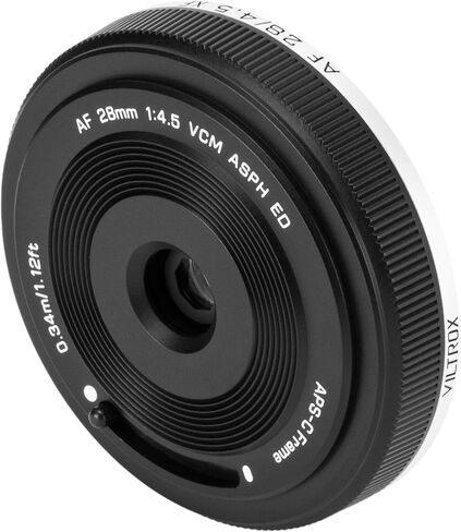 VILTROX 28mm f4.5 Pancake Lens Fuji x, AF 28mm f4.5 X Mount Lenses, Pancake Lens x Mount for X-T5 X-H2 X-T50 X-M5 X-T30 II X-Pro3 X-S20 in Kuwait